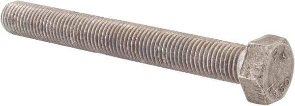 Value Collection - M24x3.00mm Metric Coarse, 200mm Length Under Head Hex Head Cap Screw - Fully Threaded, Grade 18-8 & Austenitic A2 Stainless Steel, Uncoated, 36mm Hex - Apex Tool & Supply
