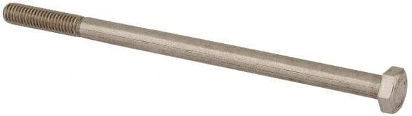 Value Collection - M6x1.00mm Metric Coarse, 110mm Length Under Head Hex Head Cap Screw - Partially Threaded, Grade 18-8 & Austenitic A2 Stainless Steel, Uncoated, 10mm Hex - Apex Tool & Supply