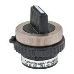 Norgren - 10-32 UNF Selector Valve - 2-Way, 3 Position, 0.03 CV Rate & Rotary Switch Detented - Apex Tool & Supply