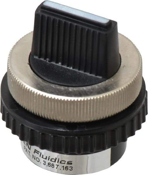 Norgren - 10-32 UNF Selector Valve - 3-Way, 2 Position, 0.03 CV Rate & Rotary Switch Detented - Apex Tool & Supply