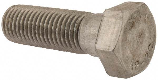 Value Collection - M24x3.00mm Metric Coarse, 75mm Length Under Head Hex Head Cap Screw - Partially Threaded, Grade 18-8 & Austenitic A2 Stainless Steel, Uncoated, 36mm Hex - Apex Tool & Supply