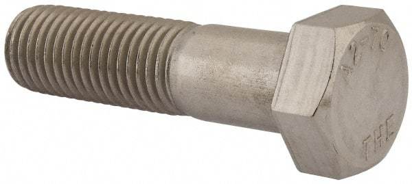 Value Collection - M24x3.00mm Metric Coarse, 90mm Length Under Head Hex Head Cap Screw - Partially Threaded, Grade 18-8 & Austenitic A2 Stainless Steel, Uncoated, 36mm Hex - Apex Tool & Supply