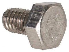 Value Collection - M4x0.70mm Metric Coarse, 6mm Length Under Head Hex Head Cap Screw - Fully Threaded, Grade 316 & Austenitic A4 Stainless Steel, Uncoated, 7mm Hex - Apex Tool & Supply