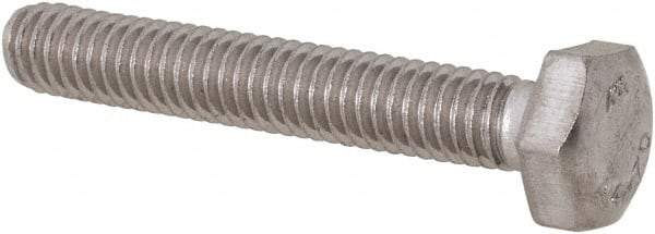 Value Collection - M4x0.70mm Metric Coarse, 25mm Length Under Head Hex Head Cap Screw - Fully Threaded, Grade 316 & Austenitic A4 Stainless Steel, Uncoated, 7mm Hex - Apex Tool & Supply