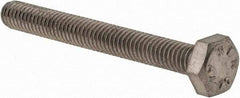 Value Collection - M4x0.70mm Metric Coarse, 35mm Length Under Head Hex Head Cap Screw - Fully Threaded, Grade 316 & Austenitic A4 Stainless Steel, Uncoated, 7mm Hex - Apex Tool & Supply