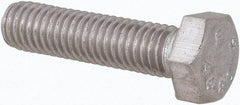 Value Collection - M5x0.80mm Metric Coarse, 20mm Length Under Head Hex Head Cap Screw - Fully Threaded, Grade 316 & Austenitic A4 Stainless Steel, Uncoated, 8mm Hex - Apex Tool & Supply