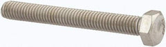 Value Collection - M5x0.80mm Metric Coarse, 40mm Length Under Head Hex Head Cap Screw - Fully Threaded, Grade 316 & Austenitic A4 Stainless Steel, Uncoated, 8mm Hex - Apex Tool & Supply