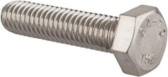 Value Collection - M6x1.00mm Metric Coarse, 25mm Length Under Head Hex Head Cap Screw - Fully Threaded, Grade 316 & Austenitic A4 Stainless Steel, Uncoated, 10mm Hex - Apex Tool & Supply