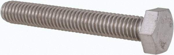 Value Collection - M6x1.00mm Metric Coarse, 40mm Length Under Head Hex Head Cap Screw - Fully Threaded, Grade 316 & Austenitic A4 Stainless Steel, Uncoated, 10mm Hex - Apex Tool & Supply