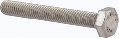 Value Collection - M6x1.00mm Metric Coarse, 45mm Length Under Head Hex Head Cap Screw - Fully Threaded, Grade 316 & Austenitic A4 Stainless Steel, Uncoated, 10mm Hex - Apex Tool & Supply