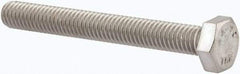 Value Collection - M6x1.00mm Metric Coarse, 50mm Length Under Head Hex Head Cap Screw - Fully Threaded, Grade 316 & Austenitic A4 Stainless Steel, Uncoated, 10mm Hex - Apex Tool & Supply