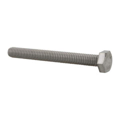 Value Collection - M6x1.00mm Metric Coarse, 55mm Length Under Head Hex Head Cap Screw - Fully Threaded, Grade 316 & Austenitic A4 Stainless Steel, Uncoated, 10mm Hex - Apex Tool & Supply