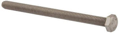 Value Collection - M6x1.00mm Metric Coarse, 80mm Length Under Head Hex Head Cap Screw - Fully Threaded, Grade 316 & Austenitic A4 Stainless Steel, Uncoated, 10mm Hex - Apex Tool & Supply