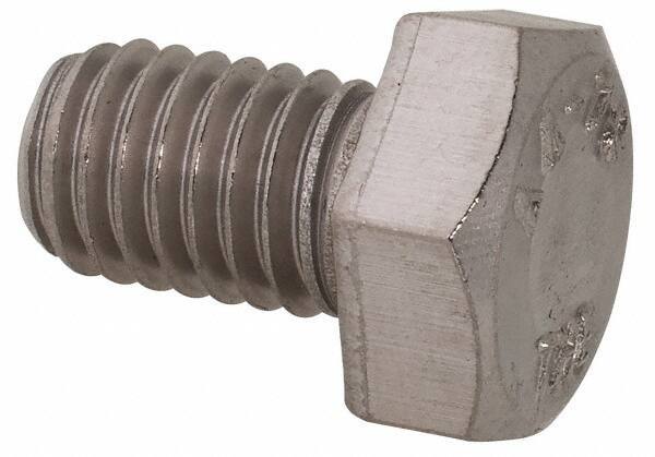Value Collection - M8x1.25mm Metric Coarse, 12mm Length Under Head Hex Head Cap Screw - Fully Threaded, Grade 316 & Austenitic A4 Stainless Steel, Uncoated, 13mm Hex - Apex Tool & Supply