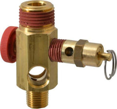 Midwest Control - 1/2" MNPT 150 psi Compressor Tank Manifold - For Use with Portable Air Tank, 1.88" Diam x 2.49" High - Apex Tool & Supply