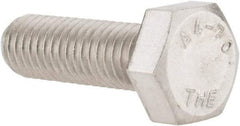 Value Collection - M8x1.25mm Metric Coarse, 25mm Length Under Head Hex Head Cap Screw - Fully Threaded, Grade 316 & Austenitic A4 Stainless Steel, Uncoated, 13mm Hex - Apex Tool & Supply