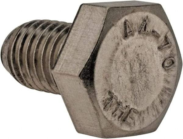 Value Collection - M10x1.50mm Metric Coarse, 16mm Length Under Head Hex Head Cap Screw - Fully Threaded, Grade 316 & Austenitic A4 Stainless Steel, Uncoated, 17mm Hex - Apex Tool & Supply