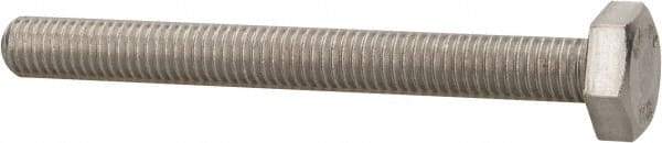 Value Collection - M10x1.50mm Metric Coarse, 90mm Length Under Head Hex Head Cap Screw - Fully Threaded, Grade 316 & Austenitic A4 Stainless Steel, Uncoated, 17mm Hex - Apex Tool & Supply