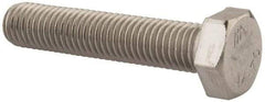 Value Collection - M12x1.75mm Metric Coarse, 60mm Length Under Head Hex Head Cap Screw - Fully Threaded, Grade 316 & Austenitic A4 Stainless Steel, Uncoated, 19mm Hex - Apex Tool & Supply