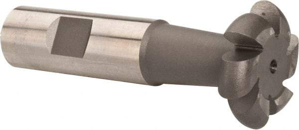 Value Collection - 3/16" Radius, 3/8" Circle Diam, 1-3/8" Cutter Diam, Shank Connection, Convex Radius Cutter - 3/4" Shank Diam, 3-1/2" OAL, High Speed Steel, Uncoated, 6 Teeth, Weldon Flat - Apex Tool & Supply