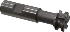 Value Collection - 1/8" Radius, 1/4" Circle Diam, 1" Cutter Diam, 1/8" Cutting Width, Shank Connection, Concave Radius Cutter - 3/4" Shank Diam, 3-1/2" OAL, High Speed Steel, Uncoated, 6 Teeth, Weldon Flat - Apex Tool & Supply