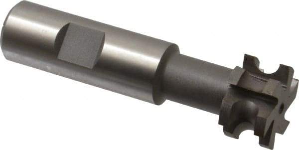 Value Collection - 5/32" Radius, 5/16" Circle Diam, 1" Cutter Diam, Shank Connection, Concave Radius Cutter - 3/4" Shank Diam, 3-1/2" OAL, High Speed Steel, Uncoated, 6 Teeth, Weldon Flat - Apex Tool & Supply
