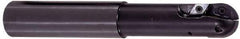 Tungaloy - 3/4" Cut Diam, 1.142" Max Depth of Cut, 1" Shank Diam, 6.03" OAL, Indexable Ball Nose End Mill - 1-1/4" Head Length, Straight Shank, EBP Toolholder, ZPET 075 Insert - Apex Tool & Supply
