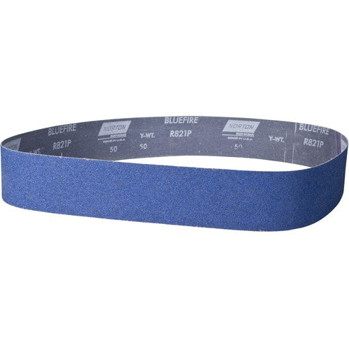 ‎2-1/2″ × 60″ NorZon Plus R821 Narrow Belt 50 Grit Zirconia Alumina - Apex Tool & Supply