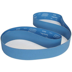 3 × 132″ BlueFire Cloth Narrow Backstand Belt 80 Grit R823P Zirconia Alumina - Apex Tool & Supply