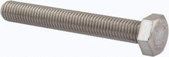 Value Collection - M12x1.75mm Metric Coarse, 90mm Length Under Head Hex Head Cap Screw - Fully Threaded, Grade 316 & Austenitic A4 Stainless Steel, Uncoated, 19mm Hex - Apex Tool & Supply