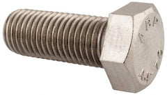 Value Collection - M16x2.00mm Metric Coarse, 40mm Length Under Head Hex Head Cap Screw - Fully Threaded, Grade 316 & Austenitic A4 Stainless Steel, Uncoated, 24mm Hex - Apex Tool & Supply