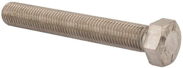 Value Collection - M20x2.50mm Metric Coarse, 140mm Length Under Head Hex Head Cap Screw - Fully Threaded, Grade 316 & Austenitic A4 Stainless Steel, Uncoated, 30mm Hex - Apex Tool & Supply