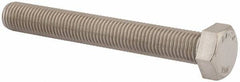 Value Collection - M20x2.50mm Metric Coarse, 150mm Length Under Head Hex Head Cap Screw - Fully Threaded, Grade 316 & Austenitic A4 Stainless Steel, Uncoated, 30mm Hex - Apex Tool & Supply