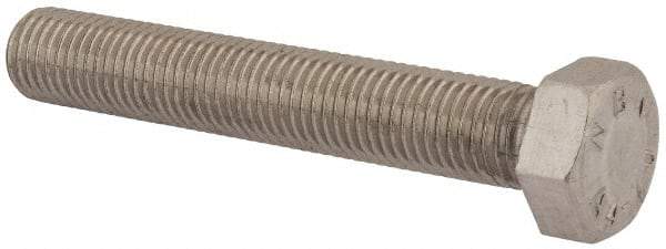 Value Collection - M24x3.00mm Metric Coarse, 150mm Length Under Head Hex Head Cap Screw - Fully Threaded, Grade 316 & Austenitic A4 Stainless Steel, Uncoated, 36mm Hex - Apex Tool & Supply