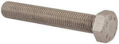 Value Collection - M24x3.00mm Metric Coarse, 150mm Length Under Head Hex Head Cap Screw - Fully Threaded, Grade 316 & Austenitic A4 Stainless Steel, Uncoated, 36mm Hex - Apex Tool & Supply