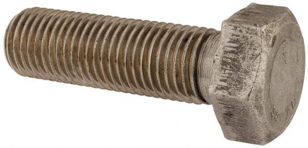 Value Collection - M30x3.50mm Metric Coarse, 100mm Length Under Head Hex Head Cap Screw - Fully Threaded, Grade 316 & Austenitic A4 Stainless Steel, Uncoated, 46mm Hex - Apex Tool & Supply