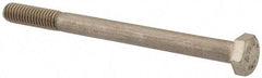 Value Collection - M6x1.00mm Metric Coarse, 75mm Length Under Head Hex Head Cap Screw - Partially Threaded, Grade 316 & Austenitic A4 Stainless Steel, Uncoated, 10mm Hex - Apex Tool & Supply