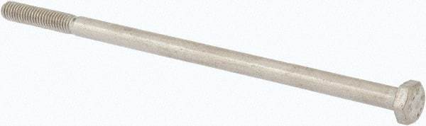 Value Collection - M6x1.00mm Metric Coarse, 130mm Length Under Head Hex Head Cap Screw - Partially Threaded, Grade 316 & Austenitic A4 Stainless Steel, Uncoated, 10mm Hex - Apex Tool & Supply