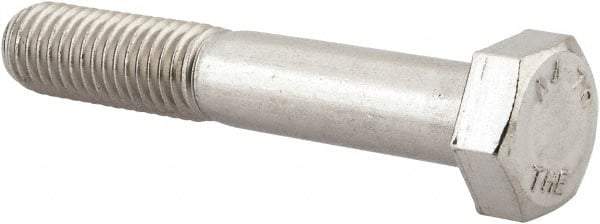 Value Collection - M12x1.75mm Metric Coarse, 70mm Length Under Head Hex Head Cap Screw - Partially Threaded, Grade 316 & Austenitic A4 Stainless Steel, Uncoated, 19mm Hex - Apex Tool & Supply