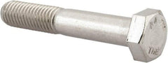 Value Collection - M12x1.75mm Metric Coarse, 70mm Length Under Head Hex Head Cap Screw - Partially Threaded, Grade 316 & Austenitic A4 Stainless Steel, Uncoated, 19mm Hex - Apex Tool & Supply