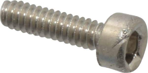 Value Collection - M1.6x0.35 Metric Coarse Hex Socket Drive, Socket Cap Screw - Grade 18-8 & Austenitic A2 Stainless Steel, Uncoated, Fully Threaded, 6mm Length Under Head - Apex Tool & Supply