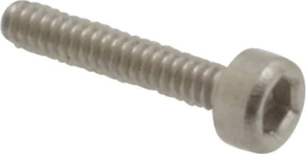 Value Collection - M1.6x0.35 Metric Coarse Hex Socket Drive, Socket Cap Screw - Grade 18-8 & Austenitic A2 Stainless Steel, Uncoated, Fully Threaded, 8mm Length Under Head - Apex Tool & Supply