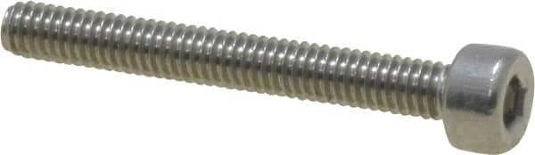 Value Collection - M2.5x0.45 Metric Coarse Hex Socket Drive, Socket Cap Screw - Grade 18-8 & Austenitic A2 Stainless Steel, Uncoated, Partially Threaded, 20mm Length Under Head - Apex Tool & Supply