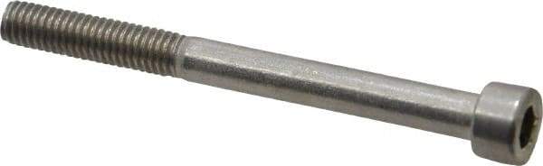 Value Collection - M6x1.00 Metric Coarse Hex Socket Drive, Socket Cap Screw - Grade 18-8 & Austenitic A2 Stainless Steel, Uncoated, Partially Threaded, 65mm Length Under Head - Apex Tool & Supply