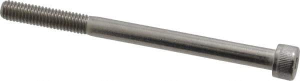 Value Collection - M6x1.00 Metric Coarse Hex Socket Drive, Socket Cap Screw - Grade 18-8 & Austenitic A2 Stainless Steel, Uncoated, Partially Threaded, 80mm Length Under Head - Apex Tool & Supply