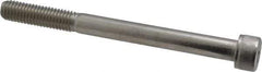 Value Collection - M8x1.25 Metric Coarse Hex Socket Drive, Socket Cap Screw - Grade 18-8 & Austenitic A2 Stainless Steel, Uncoated, Partially Threaded, 90mm Length Under Head - Apex Tool & Supply