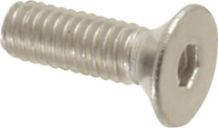 Value Collection - M2.5x0.45 Metric Coarse Hex Socket Drive, 90° Flat Screw - Grade 18-8 & Austenitic A2 Stainless Steel, Fully Threaded, 8mm OAL - Apex Tool & Supply