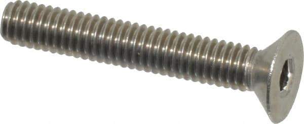 Value Collection - M4x0.70 Metric Coarse Hex Socket Drive, 90° Flat Screw - Grade 18-8 & Austenitic A2 Stainless Steel, Partially Threaded, 25mm OAL - Apex Tool & Supply