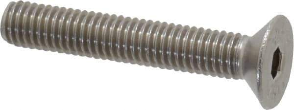Value Collection - M5x0.80 Metric Coarse Hex Socket Drive, 90° Flat Screw - Grade 18-8 & Austenitic A2 Stainless Steel, Partially Threaded, 30mm OAL - Apex Tool & Supply