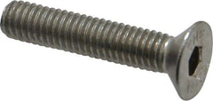 Value Collection - M6x1.00 Metric Coarse Hex Socket Drive, 90° Flat Screw - Grade 18-8 & Austenitic A2 Stainless Steel, Fully Threaded, 30mm OAL - Apex Tool & Supply